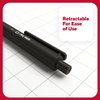 Staples TRU RED Retractable Quick Dry Gel Pens, Medium Point, 0.7mm, Black, Dozen (TR54498-CC)