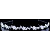 Floral Clear Austrian Rhinestone Tiara Headband Bridal Veil Prom Wed Party T819