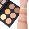 Vodisa 6 Colour Makeup Contour Palette-Creamy Concealer Kit-Professional Blemish Face Conceal Correct Contouring Highlighter Pallet-Base Foundation Beauty Cream Make Up Concealer Palette (01 Light)