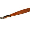 Real Leather Extra Wide Padded Tapered Dog Collar Glossy Black Greyhound Saluki Deerhound Lurcher Whippet Dachshund (11"-13" Neck; 2" Wide, Toffee)