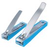 Nippes 2-Piece Stainless Steel Nail Clipper Set (Assorted Colors) Solingen Germany