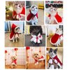 Zhenpony Christmas Cat Dog Costume Pet Cape, Cat Cloak with Xmas Hat, Soft and Thick Red Velvet Apparel for Cats and Puppy, Funny Christmas Pet Dress Up