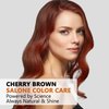Cherry Brown Hair Dye Shampoo 3 in 1 for Men Women, Natural Hair Color Shampoo for 100% Gray Coverage, Instant Hair Colors in 10-15 mins, Shampoo Para Canas Hair Dye Shampoo 16.9 Fl Oz (Cherry brown)