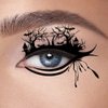 20 Pairs of Halloween Eye Shadow Temporary Tattoo Stickers Eyeliner Decals Face Eye Makeup Stickers for Women Girls Halloween Masquerade Party