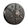 Round Metal Shield Viking Spare Tire Cover Retro Medieval Tire Wheel Covers Weatherproof Wheel Tire Protector Waterproof Tyre Covers Universal for Trailer RV SUV Off-Road Vehicle Motorhome 14 Inch