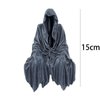 Peibang 5.9 Inch Mysterious Black Robe Statue -Spooky Decorations with Resin Figurine