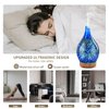Porseme Oil Diffuser 3D Glass Aromatherapy Ultrasonic Humidifier, Air Refresh Auto Shut-Off, Timer Setting, BPA Free for Home Hotel Yoga Leisure SPA Gift 100ml Last 4H