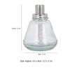 180ml Press Bottle, Press Type Liquid Pump Dispenser Empty Nail Polish Remover Refillable Bottle Container Manicure Accessory with Top Cap