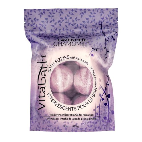 Vitabath Bath Fizzies, Lavender Chamomile, 10 Ounce