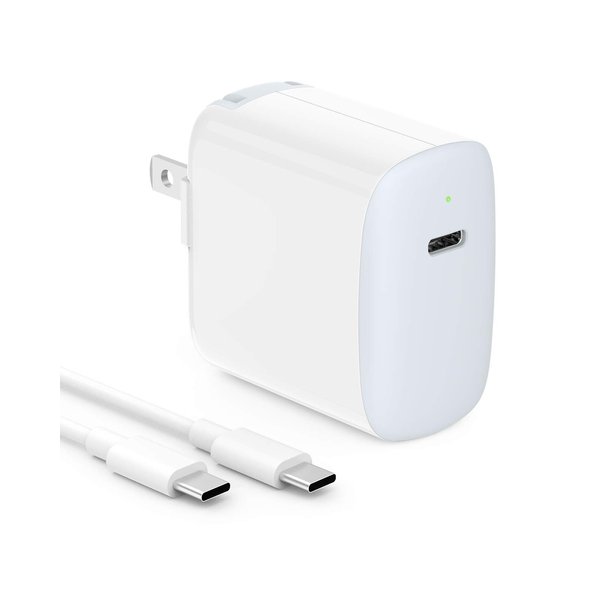 30W USB C Charger for iPad Pro 13, 12.9, 11 inch 2024 2023 2022 2021 2020 2019 M4 M2 M1, iPad Air 5 4, Mini 6, A17 Pro, iPad 10, MacBook Air, iPhone 16 15, Pixel 8 7 Pro, 6.6ft USB-C Cable