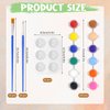 10 Pack Mini Acrylic Paint Set, 150PCS Acrylic Paint Strips for Kids Adults Art & Craft Painting, 12 Colors Washable Acrylic Paint Set Bulk for Home Classroom Birthday DIY Favors with Palettes and Brushes (3ML)