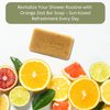 Dr Jacobs Naturals Pure Castile Bar Soap - Triple Milled Loofah Exfoliating Castile Bar Soap, 5 oz. - Free of Parabens, Sulfates, Synthetics, Gluten and GMO (Citrus Crush Cocktail)