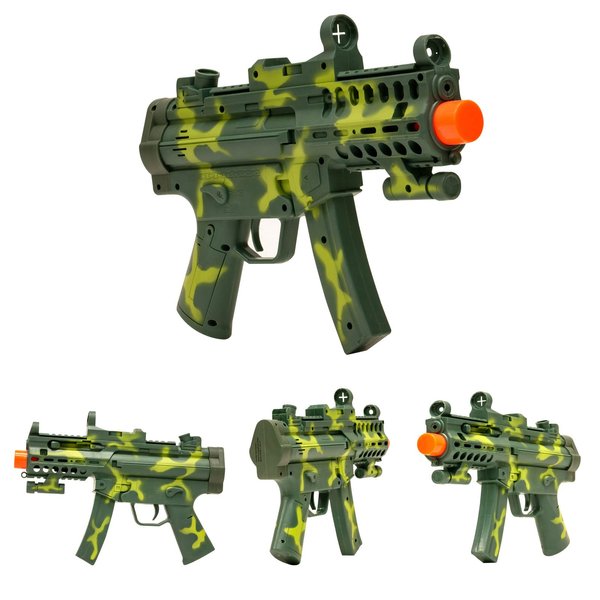 BPC Kids Role Play Toy Tactical Combat Camouflage Toy Gun with LED Lights, Vibrations and Sound for Costume Pretend Play