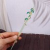 Hair Sticks 1PC Chinese Style Bamboo Crystal Hair Pins Leaf Hair Stick Elegant Acrylic Hair Fork Girl Headdress Braided Hair Clip Retro Headwear