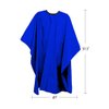 Betty Dain Lightweight Crinkle Nylon Hair Cutting/Styling Cape, Water Resistant, Ultra Lightweight Crinkle Antron Nylon, Repels Hair, Neck Snap Closure, Generous 54 x 60 Inch Size, Royal Blue