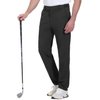 Rdruko Men's Stretch Golf Pants Quick Dry Lightweight Casual Dress Pants with Pockets(Black,US 32)