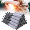 20pcs Hair Perm Rods, Hair Perm Rods Perming Rod Hair Roller, Curler Hairdressing Tool Kit for Salon Barber Home(grey)