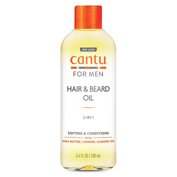 Cantu for Men Hair & Beard Oil, 3.4 fl oz (Packaging May Vary)
