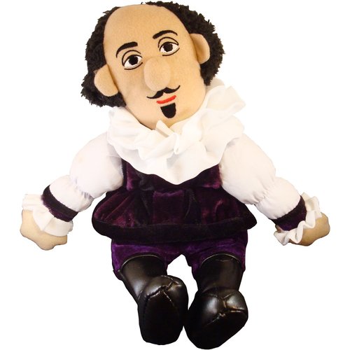 The Unemployed Philosophers Guild William Shakespeare Doll - 11" Soft Stuffed Plush Little Thinker