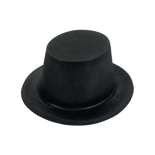 Fun Express Plastic Top Hats (set of 12) New Years and Costume Hat