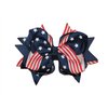 New "Stars & Stripes" 4th of July Hairbow Alligator Clip Girls 5 Inch Hair Bow Boutique Fireworks USA Patriotic Memorial Day Veteran's Day Grosgrain Ribbon