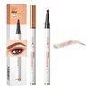 Yulinlon Q707 4 Tipped Precise Brow Pen – Long-Lasting Waterproof Eyebrow Pencil for Natural, Defined Brows – Easy to Use, Suitable for All Skill Levels (1#Light Coffee)