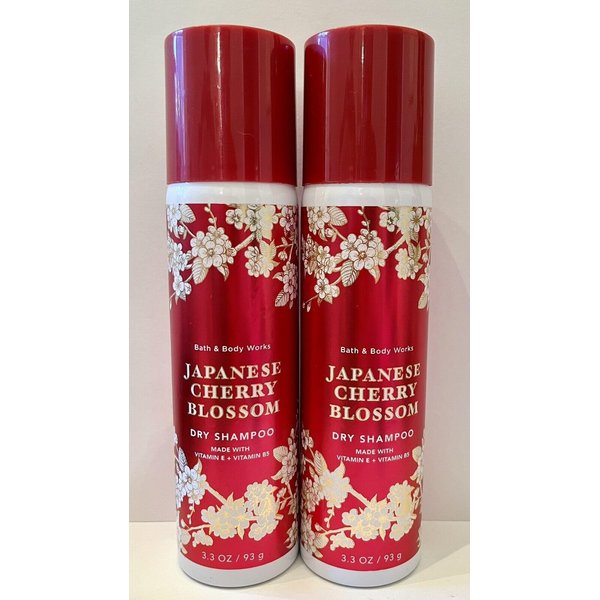 2 x JAPANESE CHERRY BLOSSOM Bath Body DRY SHAMPOO Hair Product 3.3 oz