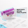 Index Card Holder Purple, 3x5 Note Flash Card Organizer Case, Index Card File w/flip top, Notecard Recipe, Holder, Holds 250 Cards, Also Available in Red, Green, Blue, Grey, Pink (1 PC) – by Enday