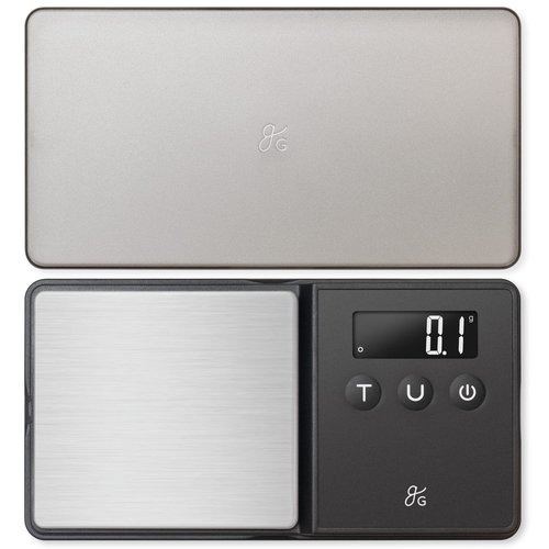 Greater Goods Digital Espresso & Coffee Scale - 750 x 0.1 Gram Precision Pocket Scale to Measure Medicine, Letter and Small Precise Things