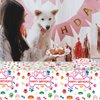 41PCS Dog Birthday Party Supplies Puppy Themed Birthday Decoration Disposable Tableware Plates Napkins Tablecloth for Baby Shower Kids Birthday Dog Birthday Serve 20
