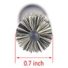 PERFEHAIR Small Round Hair Brush for Short Hair, Mini Boar Bristle Brush for Blow Drying - 0.7 Inch Diameter