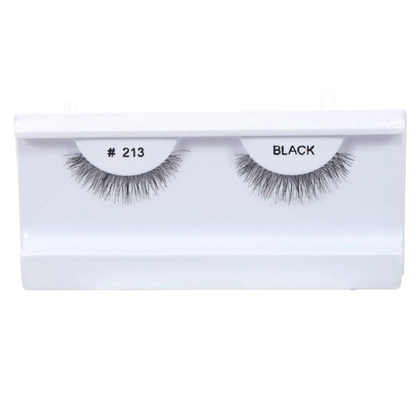 100 Pairs 100% Human Hair False Eyelashes Natural Black # 213
