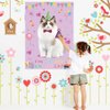 T-Antrix Pin The Hat on The Cat Party Games -Cat Themed Birthday Games for Girls with 21'' x 28'' Poster, Resuable Hats Stickers Carnival Party Supplies Kids Birthday Party Favor Sets