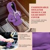 Car Shift Knob Hoodie, Funny Gear Shift Knob Shirt Sweater, Winter Warm Shift Knob Cover Sweater Shirt, Automotive Interior Novelty Accessories Decorations, Universal Fit Knob Cover Gift (Purple)