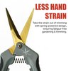 Piranha Pruner Trimming Scissors Garden Shears, Plant Trimmers, Gardening Hand Tools, Straight Titanium Blade