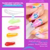 Makartt 3D Painting Gel Clear Nail Gel For Nails Art Chrome Nail Powder Micro 3D Sculpting Gel No Wipe UV Gel for Gel Nail Polish 3D Carving Drawing Gel for Nail Art at Home & Salon DIY 0.28 fl.oz