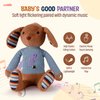 Lumio Interactive Musical Plush Toy with Lights & Sounds, Sensory Development Toy for 1-6, 6-12 Month Babies, Ideal for Tummy Time, Rhythm Learning, and First Birthday Gifts – Bunny (Bunny)