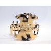 Generic Black tan beige marbled hair claw clip medium fine hair