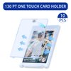 QTYORD 10 Pack 130PT Magnetic Card Holder for Trading Cards, One-Touch Card Case Holder for Baseball Football Sports MTG TCG Collectable Cards (10, 130PT)