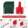 2Pcs Wrapping Paper Cutter, Gift Wrap Cutter with 2 Replaceable Blade 4 Wheels Compact Christmas Gift Wrapping Paper Roll Cutter Tool Green,Red