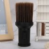 Barber Neck Duster Brush, Multifunctional Broken Hair Sweep Brush Neck Duster Brush Beard Shaving Brush for Barber Shop(Black)