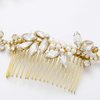 Yean Wedding Hair Comb Crystal Rhinestone Hair Vine Bridal Hair Piece for Women and Girls
