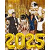 Gold 2025 Balloons, Giant 32 Inch Gold 2025 Number Balloons,2025 Happy New Year Gold Balloons for New Year Eve Party Supplies 2025, New Years Decorations 2025, Christmas, Graduations Decorations