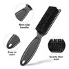 BEATURE 6 Pieces Barber Blade Cleaning Brush, Clipper Cleaning Brush Trimmer Cleaning Brush, Hair Styling Nylon Brush for Men (Black White)