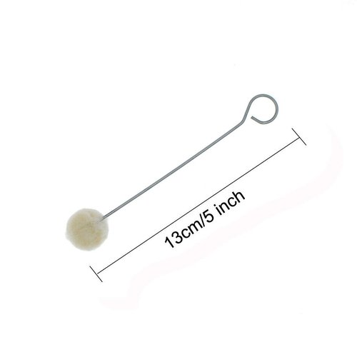 25 Pieces Wool Daubers Ball Brush Leather Dye Tool with Metal Handle Applicator for DIY Crafts Projects