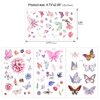 Konsait Kids Tattoos Butterfly Temporary Tattoos Sticker for Girls Children's Birthday Party Bag Filler Gift Idea Party Favors, 154 Pcs Kids Unicorn Butterfly Flower Girls Tattoos
