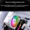 Thermalright Assassin X 120R Digital ARGB White CPU Air Cooler, 2000RPM Speed,4 Heatpipes, 12cm Quiet PWM Fan CPU Cooler, Digital Screen Top Cover,for AM4/AM5,Intel LGA1700/1851/1150/1151/1200