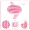 Crafterlife Small Animal Pet Grooming Kit with Pet Shedding Slicker Brush, Bath Massage Glove, Pet Grooming Comb, Nail Clipper Trimmer for Rabbit, Puppy, Kitten, Guinea Pig, Hamster, Ferret (Pink)