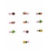 Generic 10 pcs Cartoon&Fruits Hair Clips Set Cute Barrettes Snap Hair Clips Headband Hairpins Hair Accessories Gift For Women Teens Girls #1, Yellow