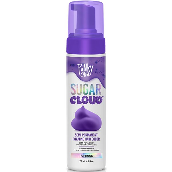 Punky Sugar Cloud, Semi-Permanent Foaming Hair Color, Poprock, 6 fl oz.
